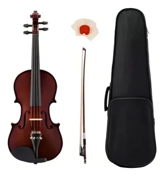 Violín Acústico Stradella Mv1411 3/4 Marrón Estuche Arco Y Resina