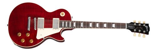 Gibson Les Paul Standard 50s Figured Top Made In Usa Estuche Color 60s Cherry Material Del Diapasón Indian Rosewood Orientación De La Mano Diestro Palo De Rosa Indio