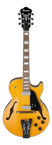 Guitarra Ibanez Gb10em Aa George Benson Antique Amber Orientación De La Mano Diestro Bordó