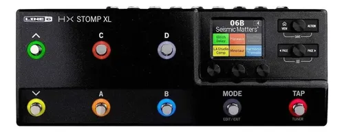 Pedalera Multiefectos Line 6 Helix Hx Stomp Xl Negro Para Guitarra Eléctrica