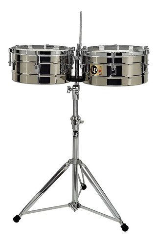 Timbal Tito Puente Lp256s Acero Inoxidable 13 + 14 Pulgadas