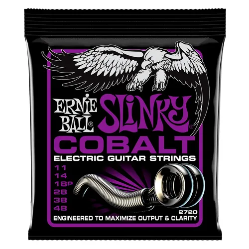 Ernie Ball 2720 Power Slinky Cobalt Enc Guitarra Eléctrica 11-48