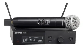Micrófono Inalámbrico Shure Slxd24ar/sm58-g58 Mic De Mano Color Negro