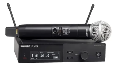 Micrófono Inalámbrico Shure Slxd24ar/sm58-g58 Mic De Mano Color Negro