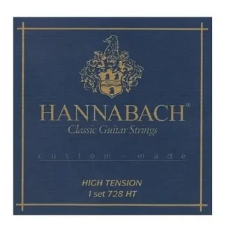 Hannabach 728 Ht Azul Alta Carbon Encordado Nylon Guitarra