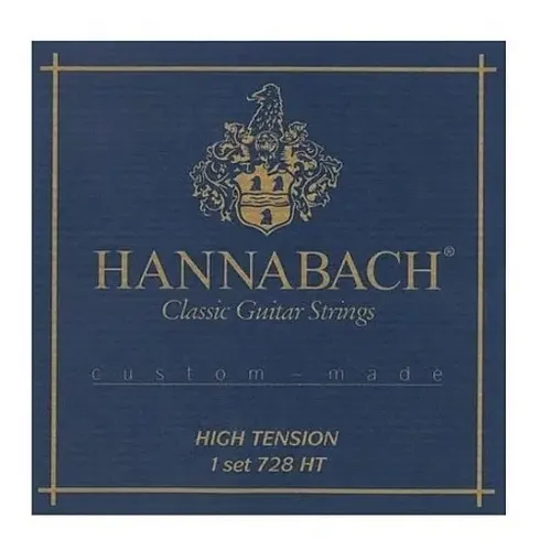 Hannabach 728 Ht Azul Alta Carbon Encordado Nylon Guitarra