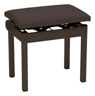 Banqueta Korg Pc-300 Para Piano, De Altura Ajustable Y En Color Marrón