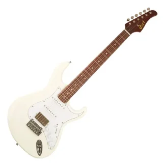 Guitarra Eléctrica Cort G260cs G Series Aliso Blanco Olympic Palanca Diestro Olympic White Granadillo Brasileño