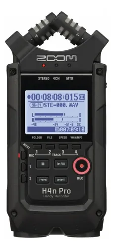 Grabadora Digital Profesional Zoom H4n Pro 4-track Portable Negro