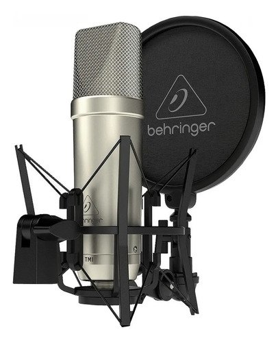 Paquete Completo De Grabación De Micrófono Behringer Tm1 Dorado