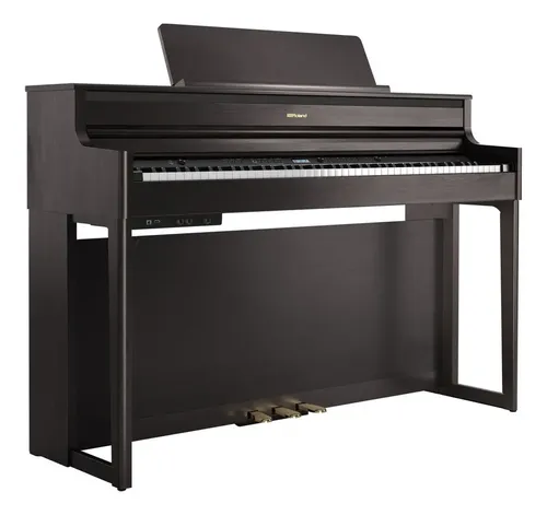 Roland Hp704 Piano Digital 88 Teclas Pha50 Con Mueble Dark Rosewood Marron Oscuro
