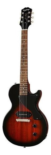 Guitarra Eléctrica EpiPhone Les Paul Junior Caoba Tobacco Burst Diapasón Laurel Diestro Laurel De La India
