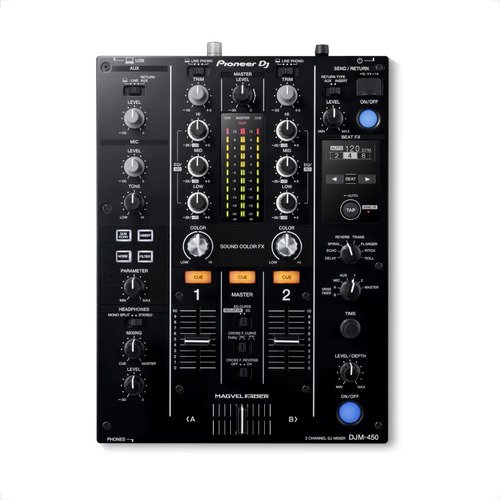 Mixer Pioneer Djm-450 Dj 2 Chs Beat Fx Crossfader Magvel
