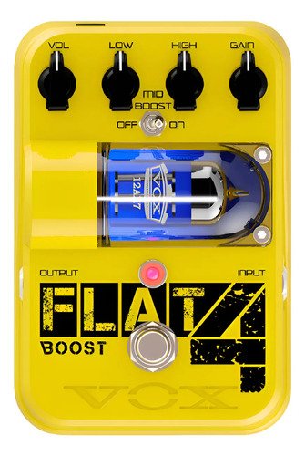 Vox Flat 4 Boost Pedal Para Guitarra Booster Valvular