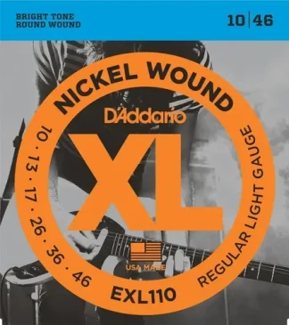 Encordado Daddario Exl110 Guitarra Eléctrica 10/46 Reg Light