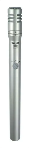 Micrófono Condensador Shure Sm81 Cardioide De Instrumento Color Plateado