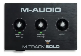 Placa De Audio Usb 2 Entradas 2 Salida M-audio Mtracksoloii Color Negro