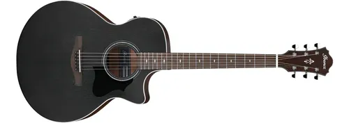Ibanez Ae140 Guitarra Electro Acustica Tapa Solida Color Weathered Blac Material Del Diapasón Laurel Orientación De La Mano Diestro