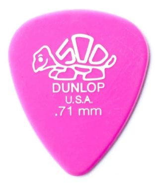 Jim Dunlop 41p 0.71 Delrin 500 Pack 12 Puas Color Rosa Oscuro Tamaño 1.14