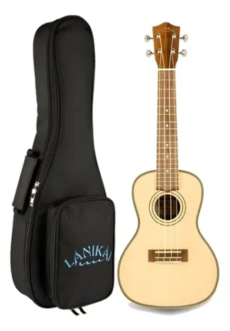 Lanikai Spst S Ukelele Soprano Tapa Solida Con Funda