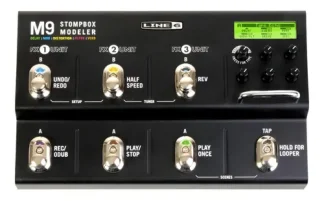 Pedalera Multi Efectos Line 6 Stompbox M9 Guitarra Negra Midi 9v Negro