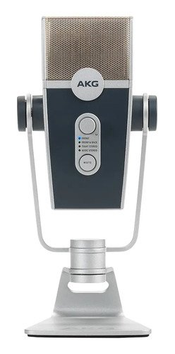 Micrófono Akg Lyra Condensador Estéreo Color Azul/plata