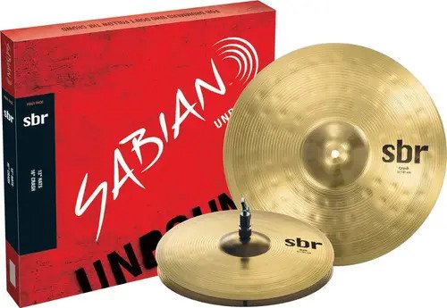Juego Platillos Sabian Sbr5001 Hi-hat 13 Crash 16 Batería