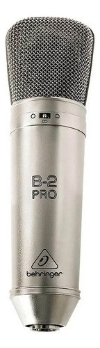 Micrófono Behringer B-2 Pro Condensador Cardioide, Omnidireccional Color Plateado