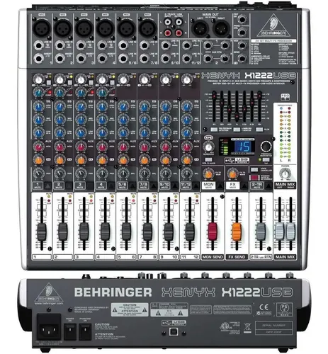 Behringer Xenyx X1222 Usb Mixer 12 Canales Efectos Comp Usb