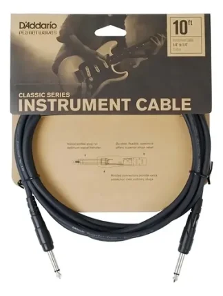Cable Instrumento Daddario Planet Waves 3m Conectores 1/4 Plug