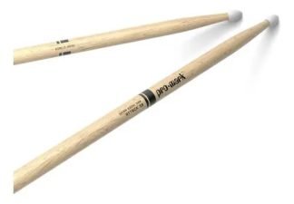 Baquetas Promark Shira Kashi Oak 5b Pw5bn Punta Nailon Par Madera Natural