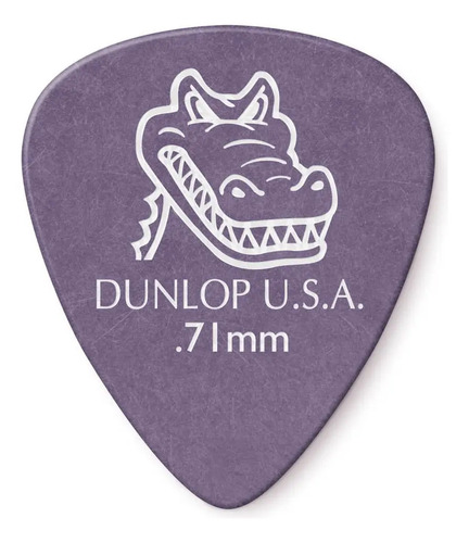 Puas Jim Dunlop 417p 0.71 Gator Std Pack X 12 Rosa Pálido Mediano Morado 0,71 Mm