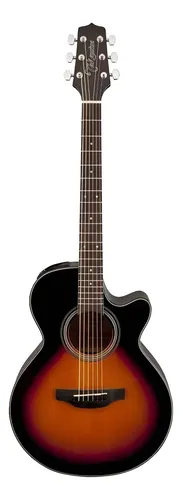 Guitarra Electroacústica Takamine Gf15ce Para Diestros Sunburst Ovangkol Brillante Diestro