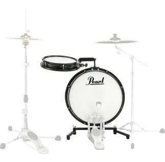 Bateria Pearl Compact Traveller Viaje 2 Cuerpos Bombo Redo Negro