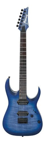Guitarra Eléctrica Ibanez Rga Standard De Arce/meranti Blue Lagoon Burst Flat Con Diapasón De Jatobá