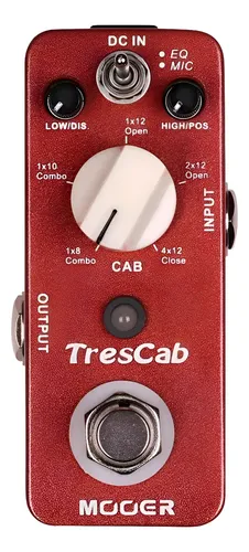 Mooer Tres Cab Pedal Simulador Gabinete Cajas Mics