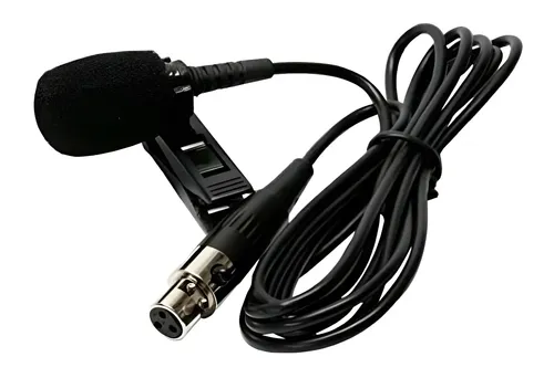 Mic Corbatero Samson A3lm5 P/ Inalámbrico Samson Conector P3 Color Negro