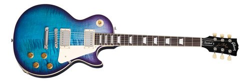 Gibson Les Paul Standard 50s Figured Top Made In Usa Estuche Color Blueberry Burst Material Del Diapasón Indian Rosewood Orientación De La Mano Diestro Palo De Rosa Indio