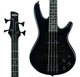 Ibanez Gsr280qa Bajo Electrico Activo 4 Cuerdas Acabado Del Cuerpo Brillante Color Transparente Sol Negro (gsr 280qa Tks) Orientación De La Mano Diestro