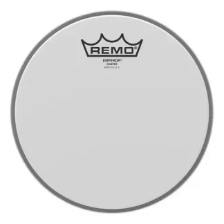 Remo Emperor Coated 12 Parche Arenado Doble Capa Bateria