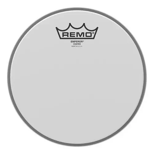 Remo Emperor Coated 12 Parche Arenado Doble Capa Bateria