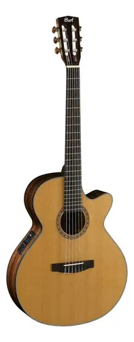 Guitarra Electroacústica Cort Classic Cec7 Diestros Cedro Sfx Natural Diestro Ovangkol