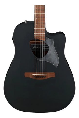 Guitarra Acústica Ibanez Altstar Alt20 Para Diestros Negra Nogal Weathered Black Open Pore Negro Diestro