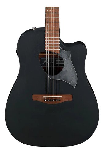 Guitarra Acústica Ibanez Altstar Alt20 Para Diestros Negra Nogal Weathered Black Open Pore Negro Diestro