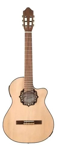Guitarra Clásica Fonseca 38kec Diestros 6 Cuerdas Nylon Media Caja Diestro