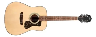Guitarra Acústica Guild D-340 Dreadnought 6 Cuerdas Tapa Sólida Abeto Open Pore Satin Diestro Palo De Rosa
