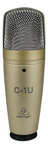 Micrófono Usb Behringer C1u Condensador Cardioide Dorado
