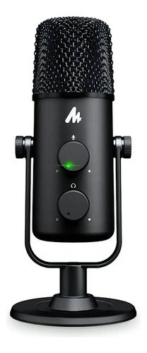 Micrófono Condenser Maono Au-903 Usb Base Mesa Cuo Color Negro