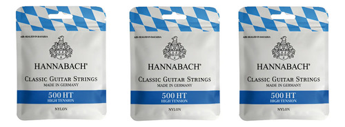 Hannabach 500 Encordado Clasica Criolla Pack 3