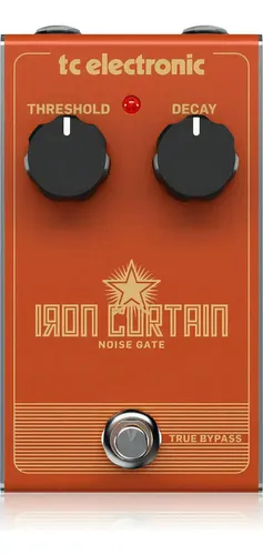 Pedal Noise Gate Tc Electronic Iron Curtain Para Guitarra Eléctrica Naranja